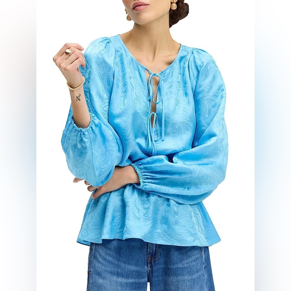 NWT Robert Graham Mazie Blouse Large